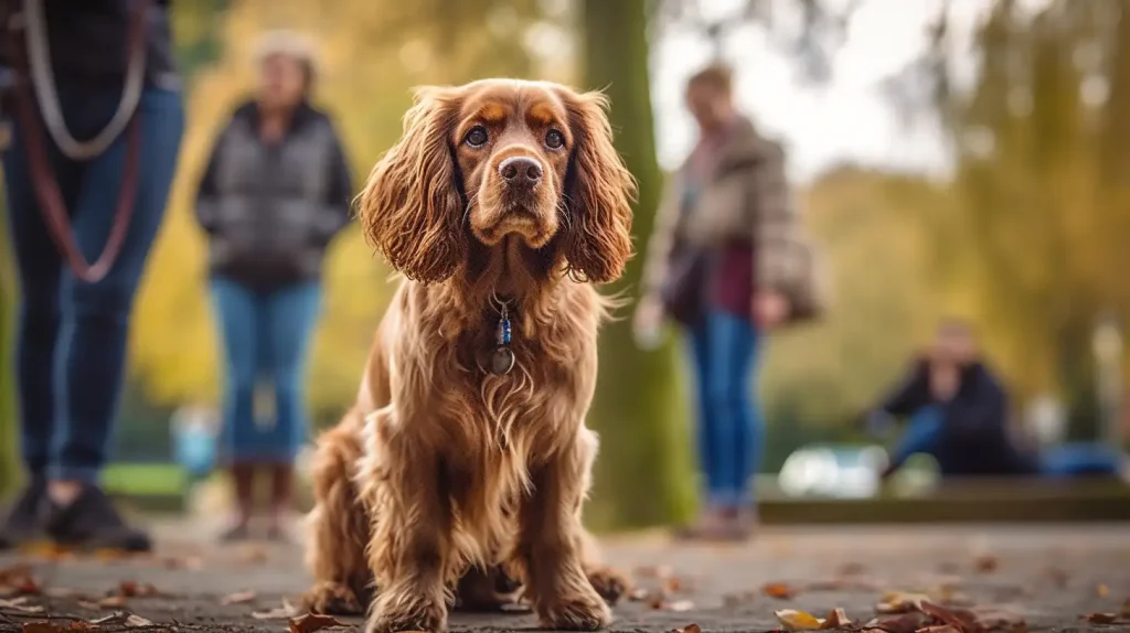 cocker spaniel at community meetup